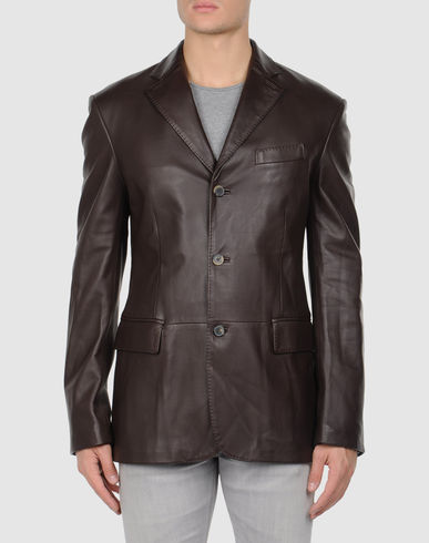 ZOOM SALVATORE FERRAGAMO - Leather outerwear
