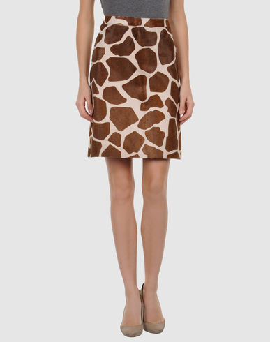 ZOOM DSQUARED2 - Leather skirt