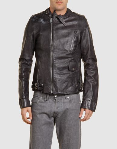 ZOOM GOLDEN GOOSE - Leather outerwear