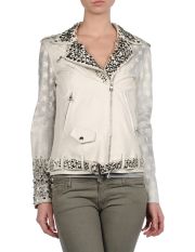 BALMAIN - Manteau cuir