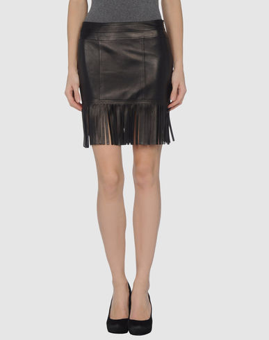 ZOOM BLUMARINE - Leather skirt