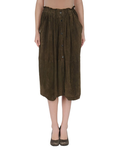 ZOOM GOLD CASE SOGNO - Leather skirt