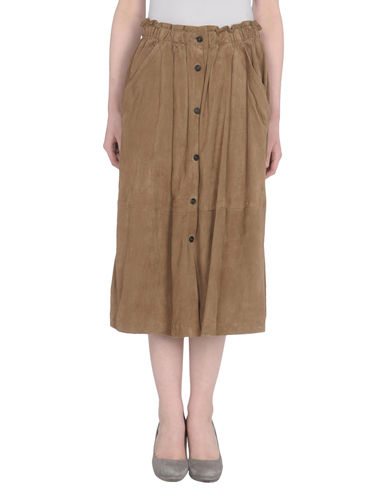 ZOOM GOLD CASE SOGNO - Leather skirt