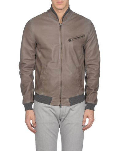ZOOM GREY DANIELE ALESSANDRINI - Leather outerwear