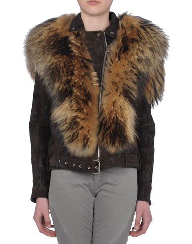 ZOOM BALMAIN - Leather outerwear