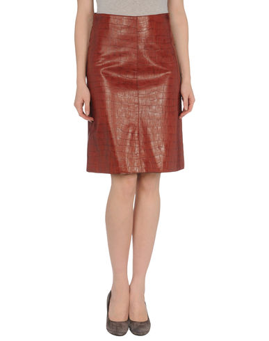 ZOOM RUFFO - Leather skirt