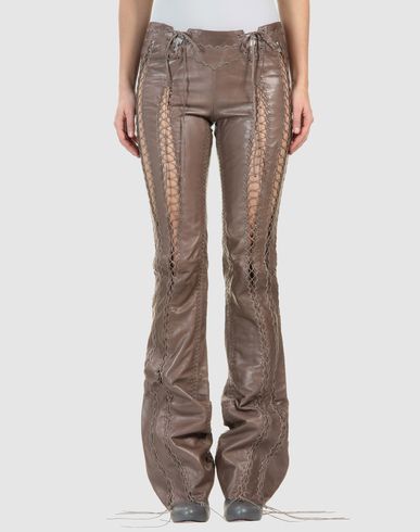ZOOM ROBERTO CAVALLI - Leather pants