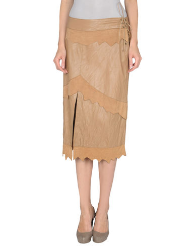 ZOOM ROBERTA SCARPA - Leather skirt