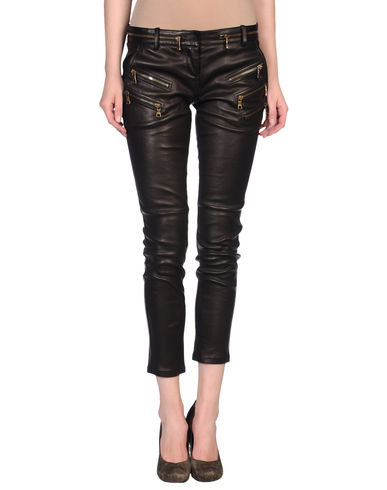 ZOOM BALMAIN - Leather pants
