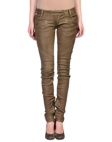 ZOOM BALMAIN - Leather pants