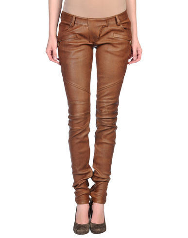 ZOOM BALMAIN - Leather pants