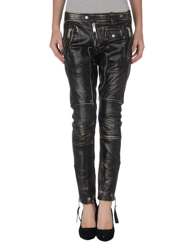 ZOOM DSQUARED2 - Leather pants