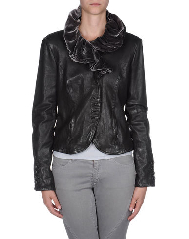 ZOOM EMPORIO ARMANI - Leather outerwear
