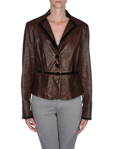 ZOOM EMPORIO ARMANI - Leather outerwear