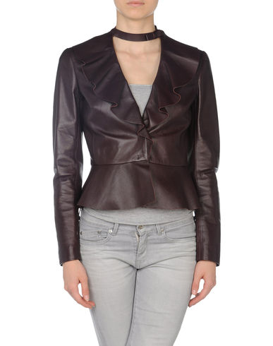 ZOOM VALENTINO - Leather outerwear