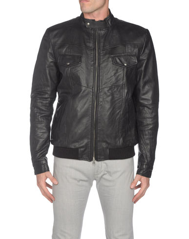 ZOOM GREY DANIELE ALESSANDRINI - Leather outerwear