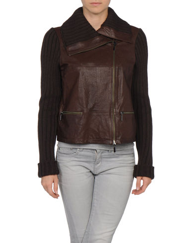 ZOOM STEFANEL - Leather outerwear