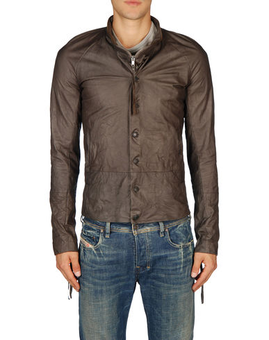 ZOOM DIESEL BLACK GOLD - Leather outerwear