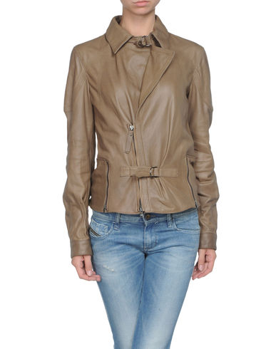 ZOOM DIESEL BLACK GOLD - Leather outerwear
