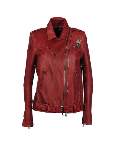 ZOOM BALMAIN - Leather outerwear