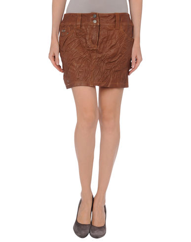 ZOOM GALLIANO - Leather skirt