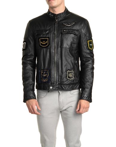 ZOOM ARMANI JEANS - Leather outerwear