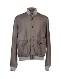 GREY DANIELE ALESSANDRINI - Leather outerwear