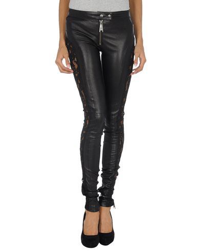 ZOOM PHILIPP PLEIN COUTURE - Leather trousers
