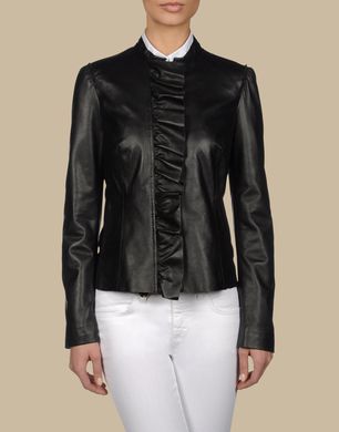 TRU TRUSSARDI - Leather outerwear