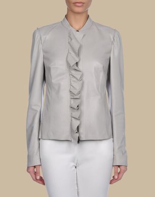TRU TRUSSARDI - Leather outerwear
