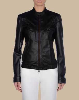 TRU TRUSSARDI - Leather outerwear
