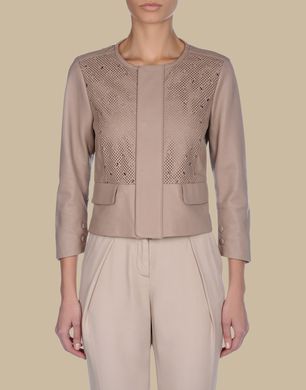 TRU TRUSSARDI - Leather outerwear