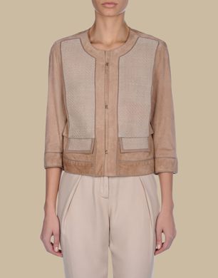 TRU TRUSSARDI - Leather outerwear