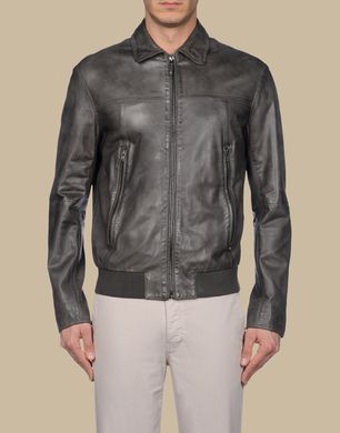 TJ TRUSSARDI JEANS - Leather outerwear