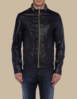 TJ TRUSSARDI JEANS - Leather outerwear