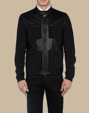 TRU TRUSSARDI - Leather outerwear