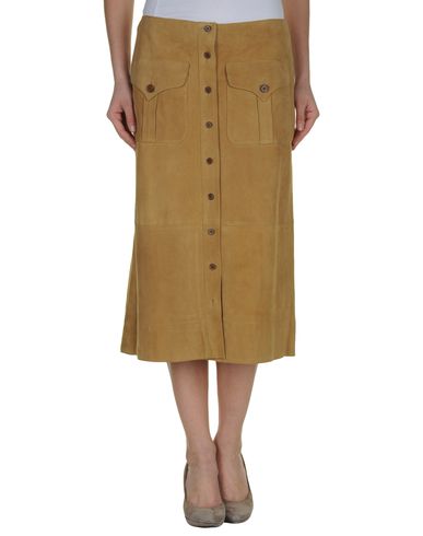ZOOM RALPH LAUREN - Leather skirt