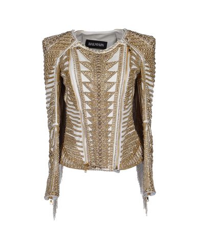 ZOOM BALMAIN - Leather outerwear