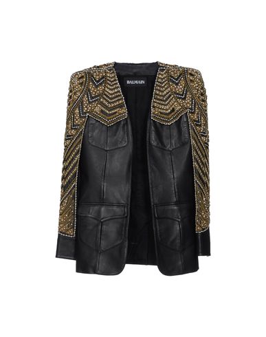 ZOOM BALMAIN - Leather outerwear