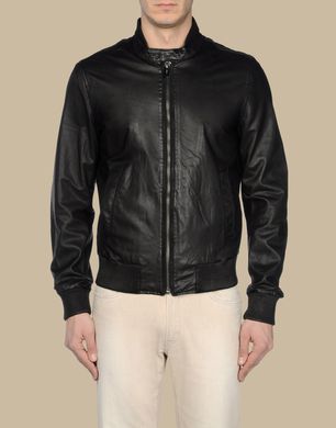 TRU TRUSSARDI - Leather outerwear