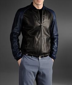 EMPORIO ARMANI - Giubbotto in pelle