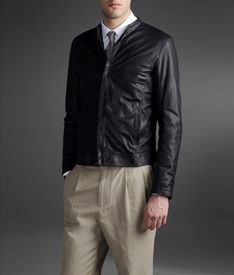 EMPORIO ARMANI - Giubbotto in pelle