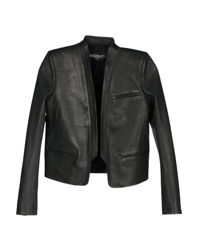 ZOOM BALMAIN - Leather outerwear