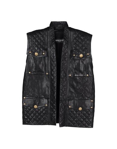 ZOOM BALMAIN - Leather outerwear