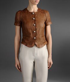 EMPORIO ARMANI - Veste en cuir