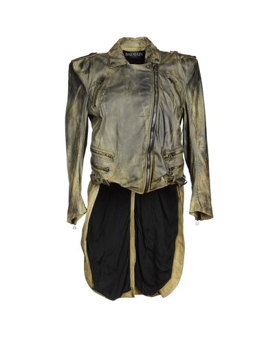 ZOOM BALMAIN - Leather outerwear