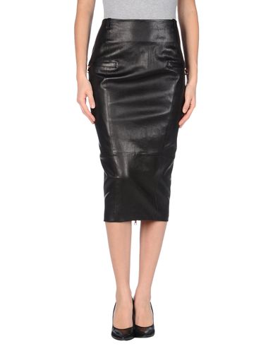 ZOOM BALMAIN - Leather skirt