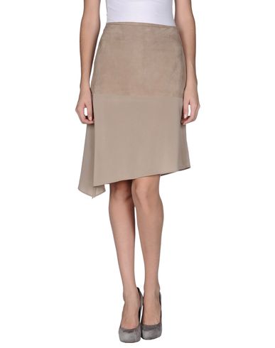 ZOOM BRUNELLO CUCINELLI - Leather skirt