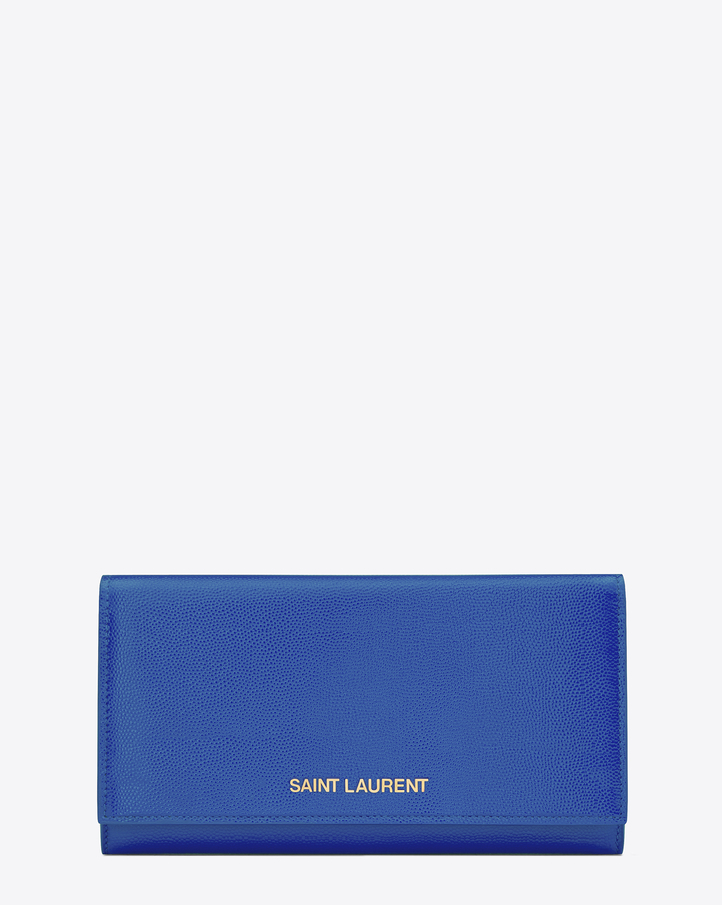 Saint Laurent Classic Large Letters Saint Laurent Flap Wallet In ...  