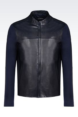 Blouson cuir homme armani Clearance